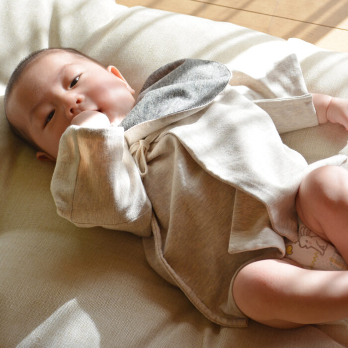 メイドインジャパン 柿渋染めのベビー肌着 Saihi サイヒ